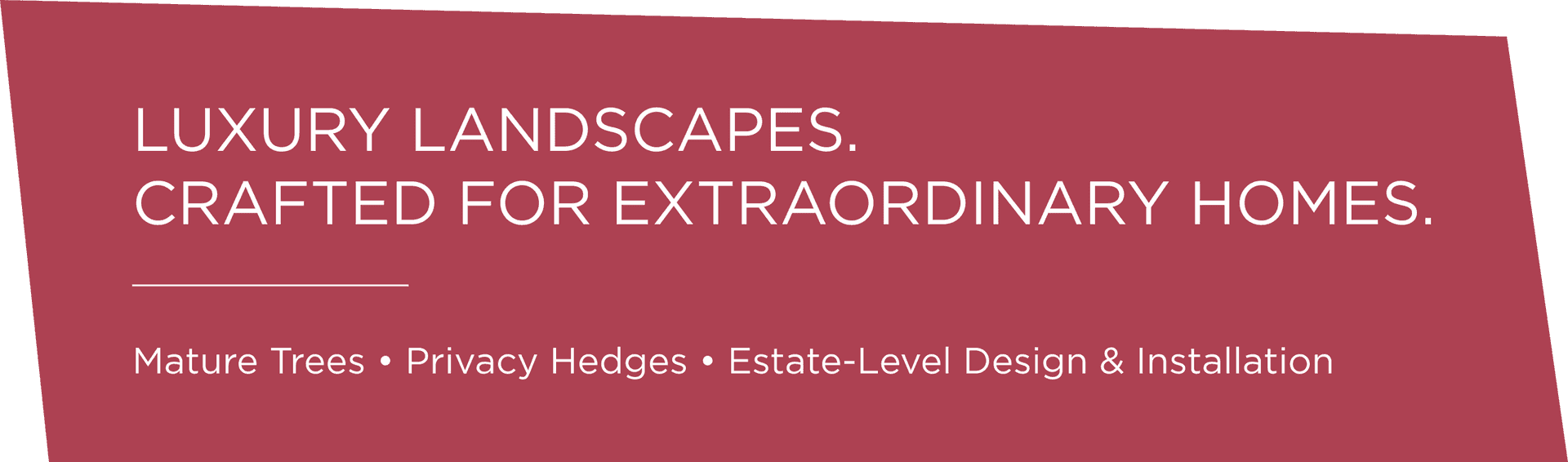 Luxury Landscapes Crafted For Extraordinary Homes.