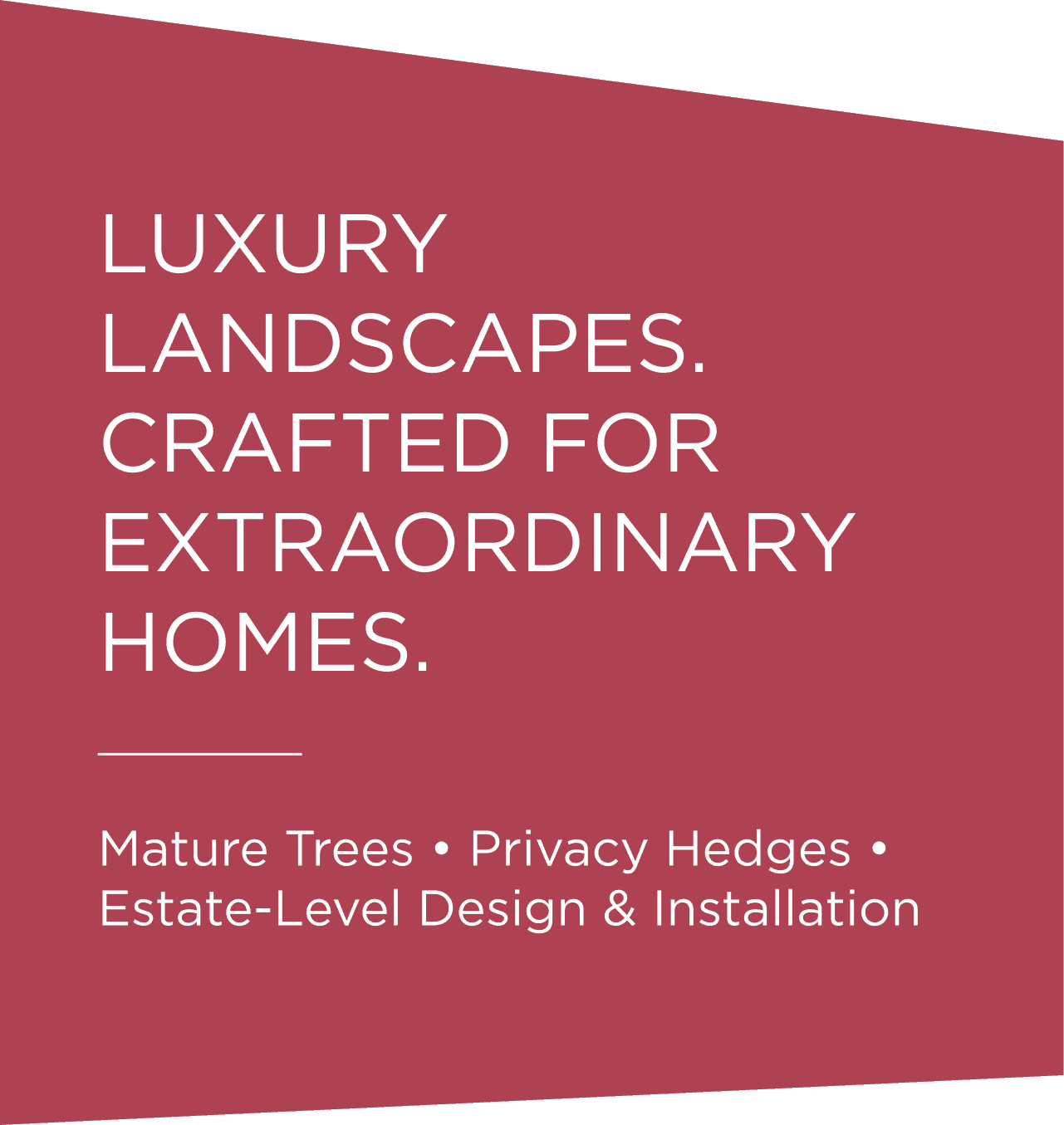 Luxury Landscapes Crafted For Extraordinary Homes.