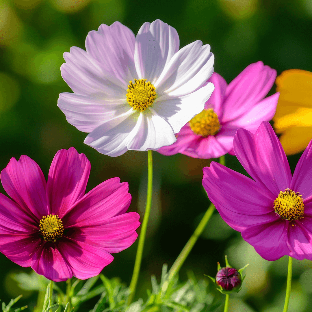 Beautiful Blooming Cosmos Flower Potted