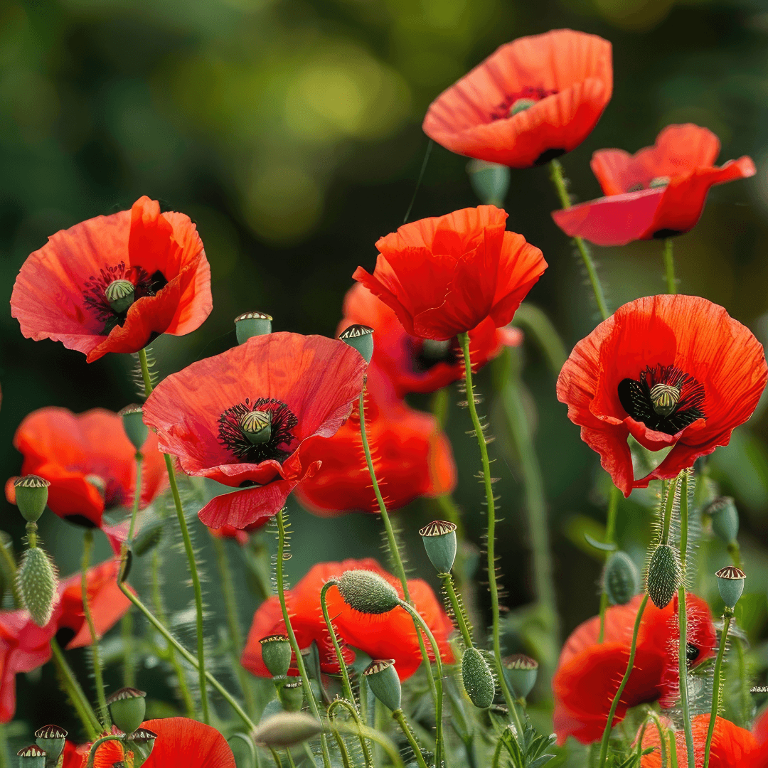 Beautiful Blooming Poppy Flowers