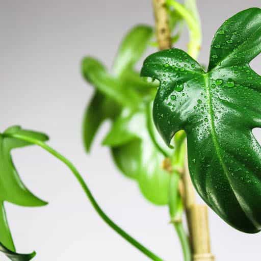 Fiddle Leaf Philodendron image close up.
