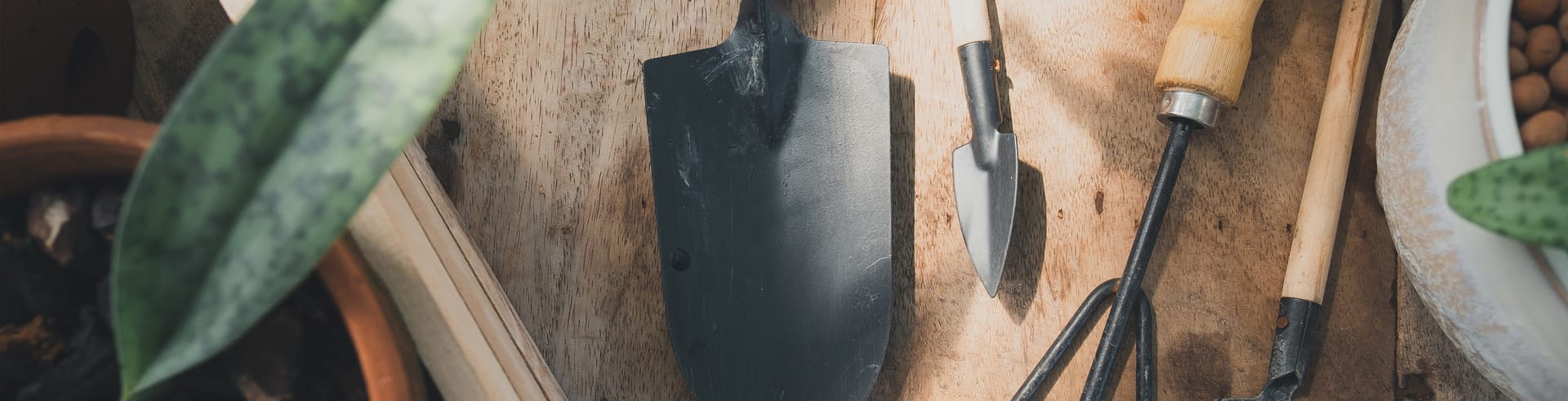 hand tools on a table