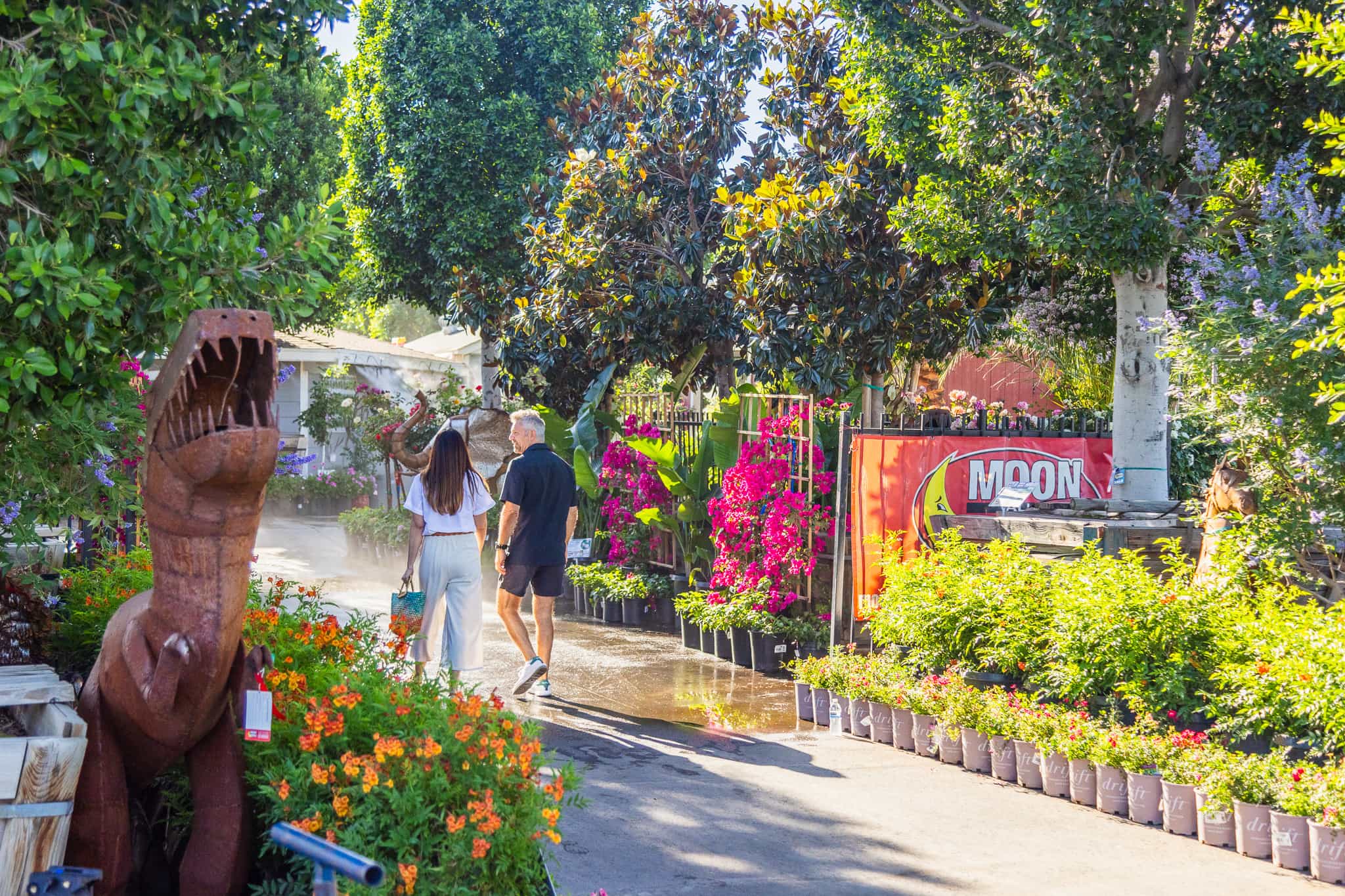 Customers entering a Moon Valley Nursery location.