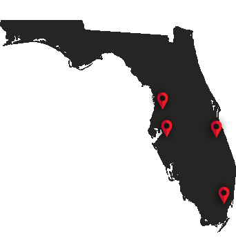 Florida Map Pins